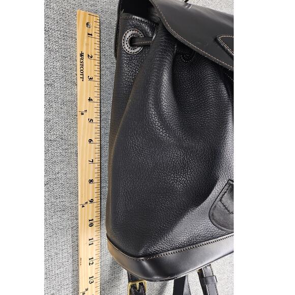 DOONEY & BOURKE VINTAGE 80's WOMEN'S BLACK AWL LEATHER BACKPACK 12x10x4" - Picture 15 of 16